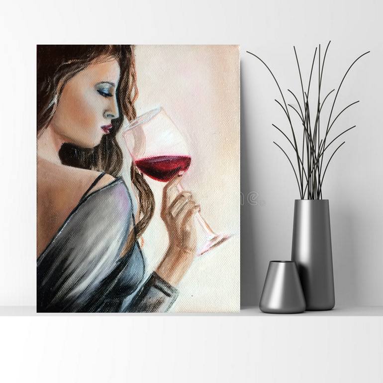 Original Photorealism Women Painting by Ira Whittaker