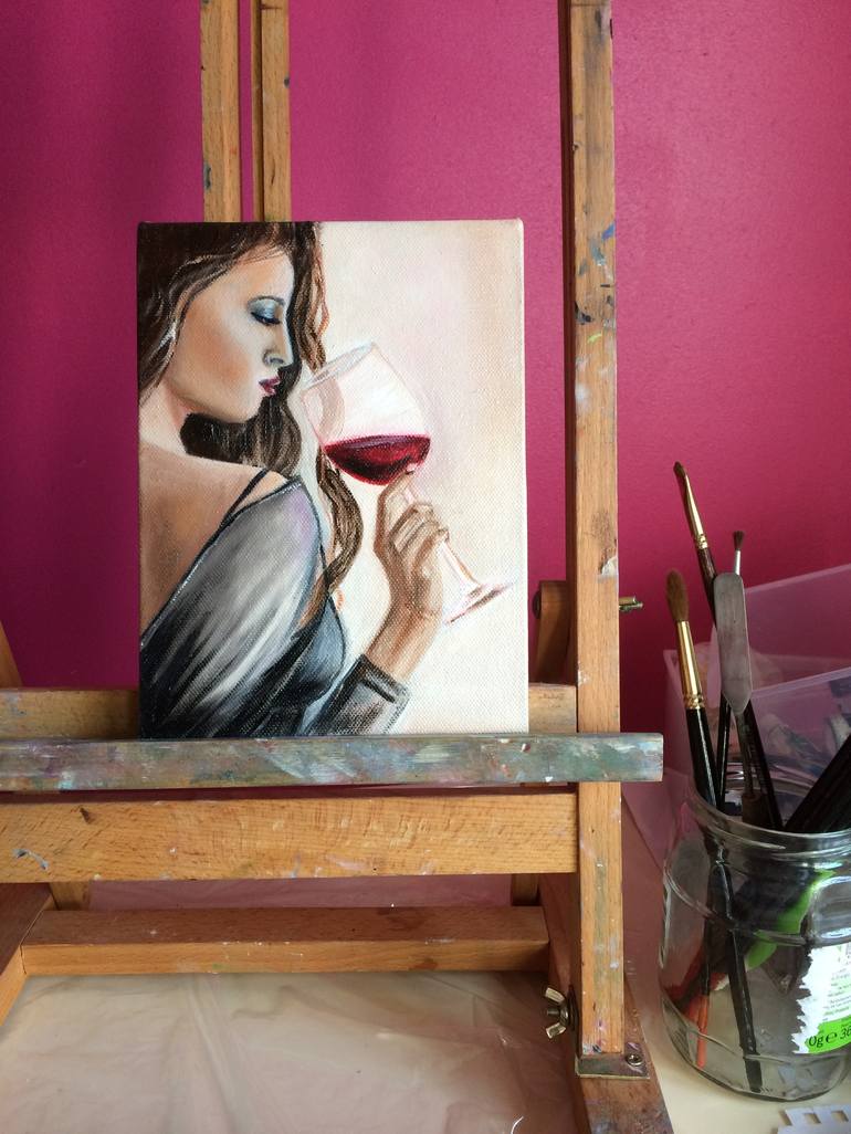 Original Photorealism Women Painting by Ira Whittaker