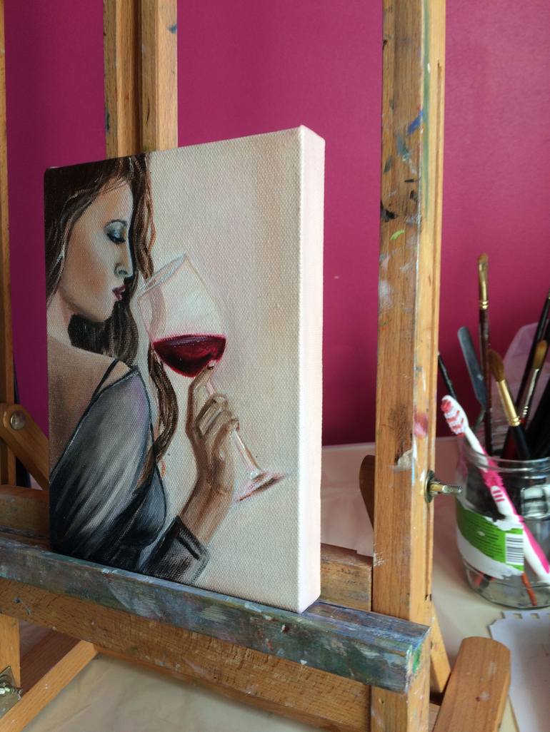 Original Photorealism Women Painting by Ira Whittaker