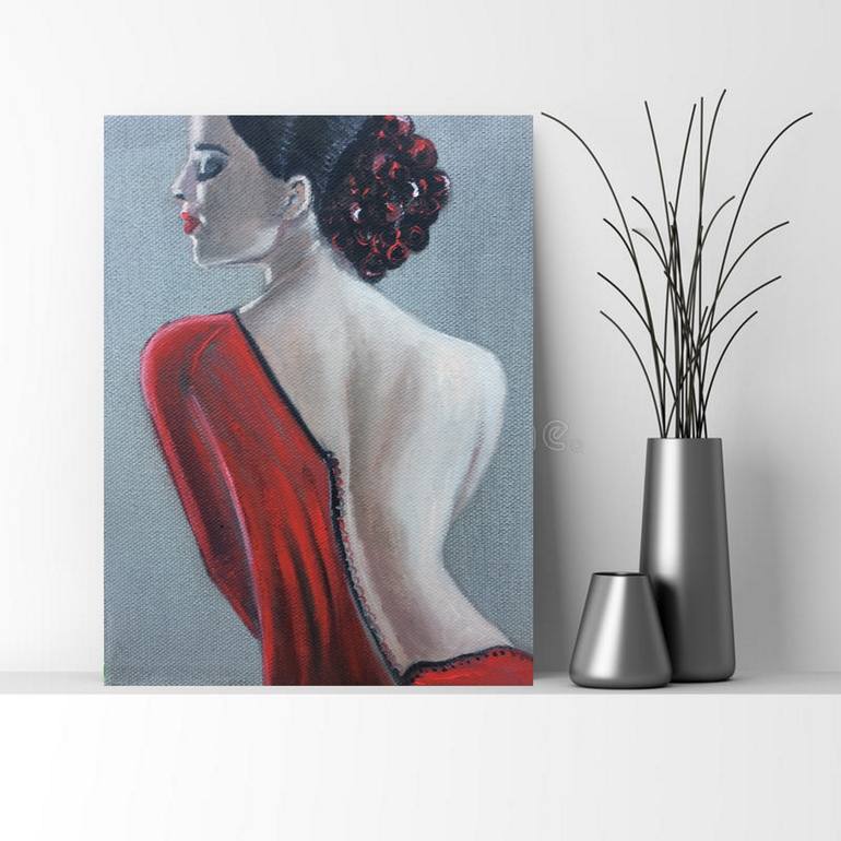 Original Photorealism Women Painting by Ira Whittaker