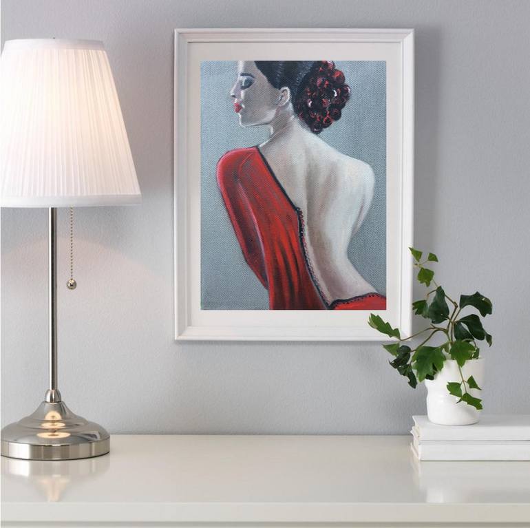 Original Photorealism Women Painting by Ira Whittaker