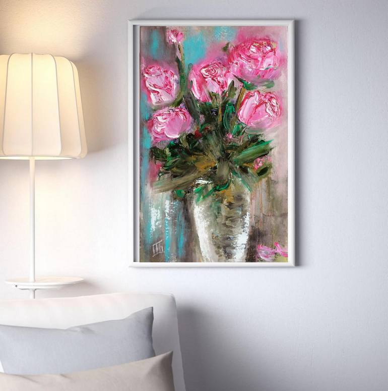 Original Expressionism Floral Painting by Ira Whittaker