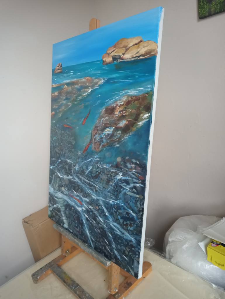 Original Impressionism Seascape Painting by Ira Whittaker