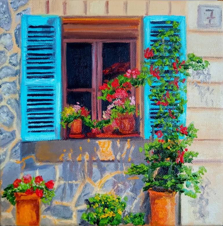 Flower window Painting by Ira Whittaker Saatchi Art