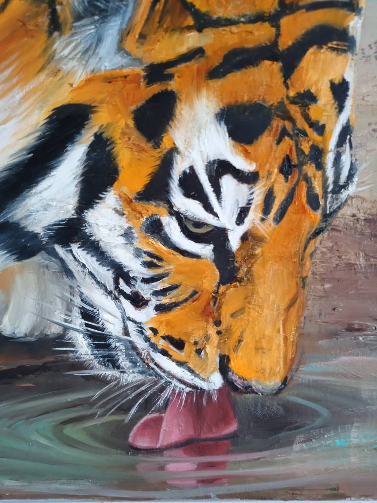 Original Expressionism Animal Painting by Ira Whittaker