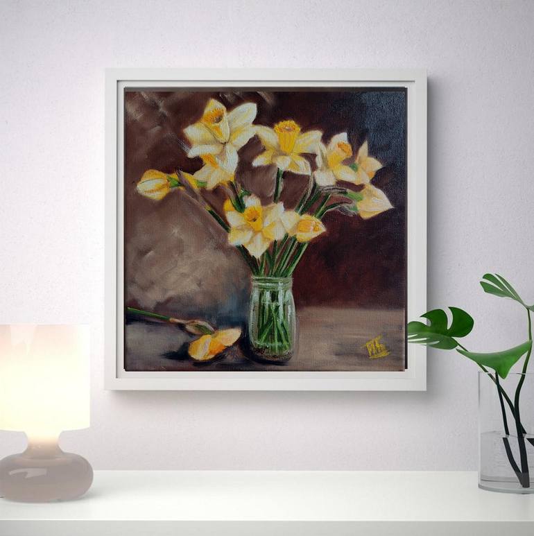 Original Impressionism Floral Painting by Ira Whittaker