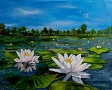 Water Lilies in pond thumb
