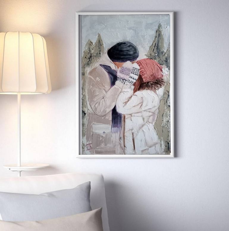 Original Figurative Love Painting by Ira Whittaker