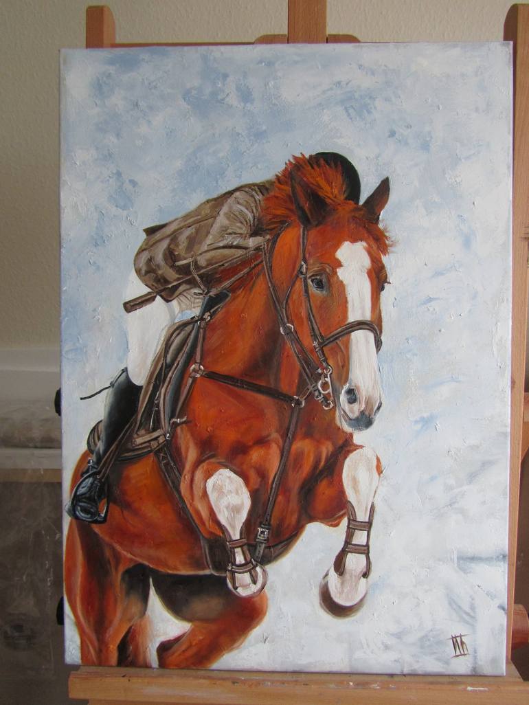 Original Expressionism Horse Painting by Ira Whittaker