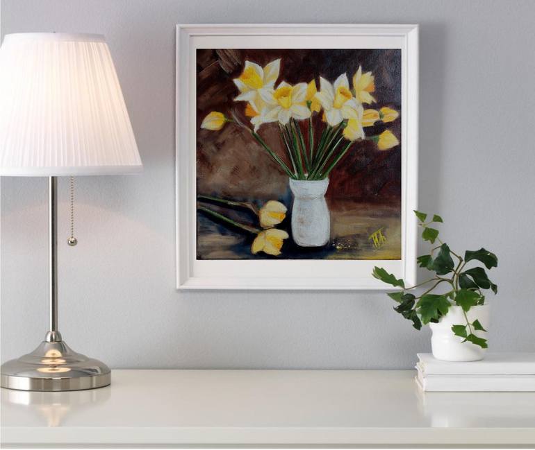 Original Impressionism Floral Painting by Ira Whittaker