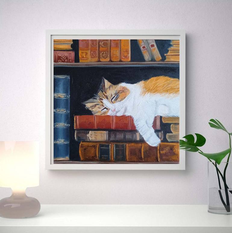 Original Cats Painting by Ira Whittaker