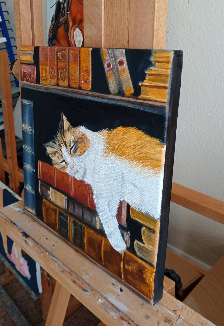 Original Cats Painting by Ira Whittaker