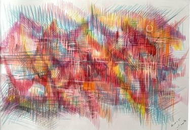 Original Abstract Expressionism Light Drawings by Asako Abe