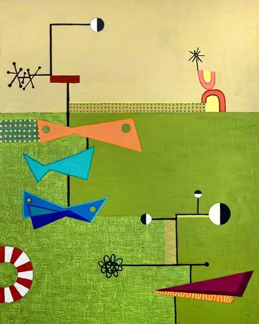 Original Contemporary Abstract Painting by Rachel H Paxton