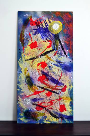 Original Abstract Expressionism Abstract Paintings by Bruno Ladet