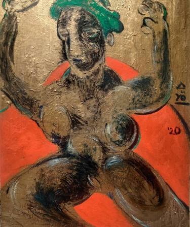 Original Cubism Nude Paintings by Yusuf Ozdamar