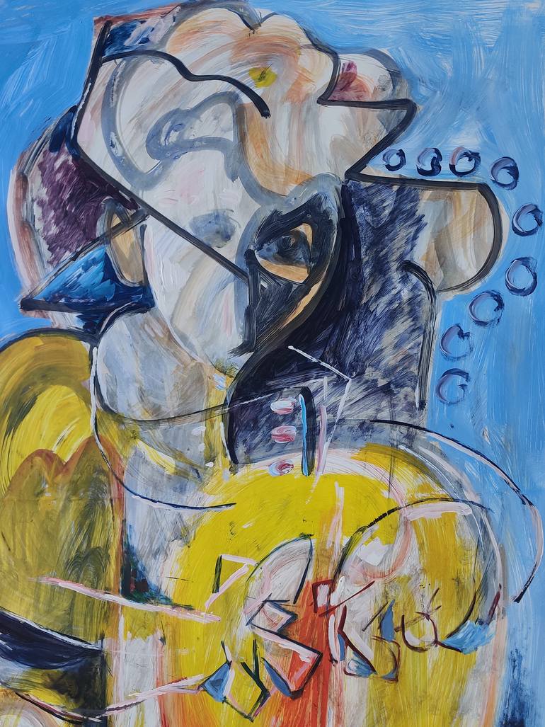 Original Conceptual Comics Painting by Yusuf Ozdamar