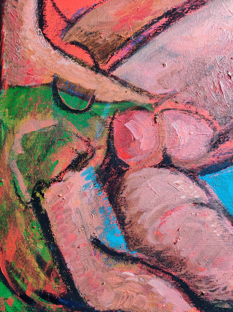 Original Abstract Landscape Painting by Yusuf Ozdamar