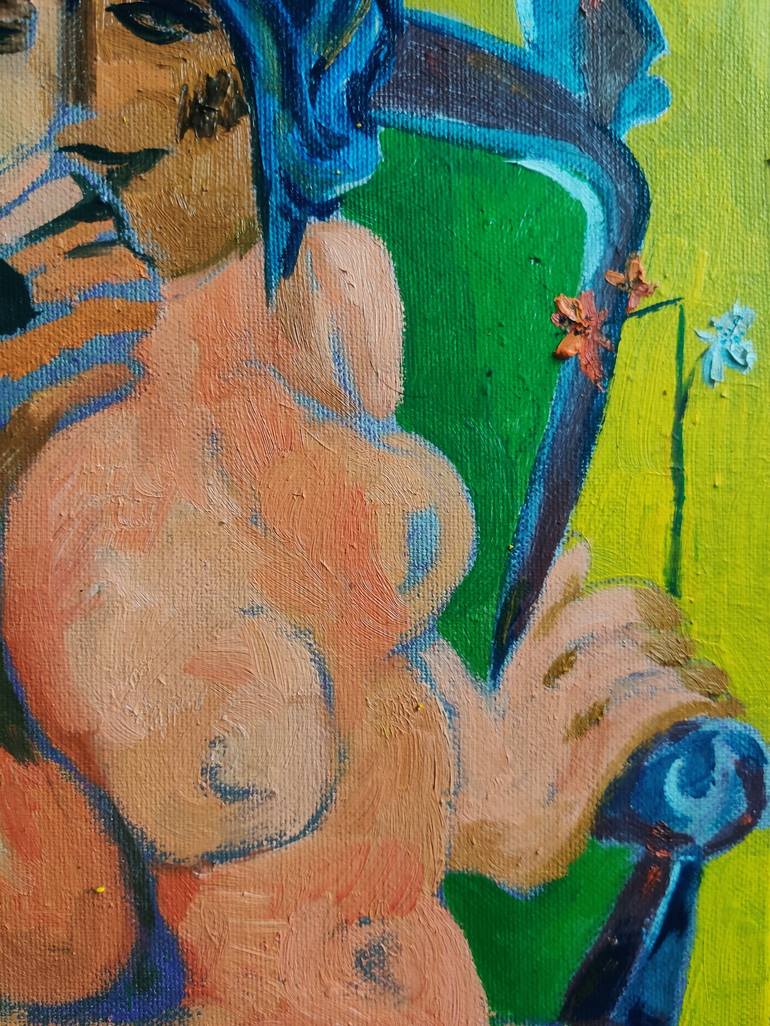 Original Contemporary Nude Painting by Yusuf Ozdamar