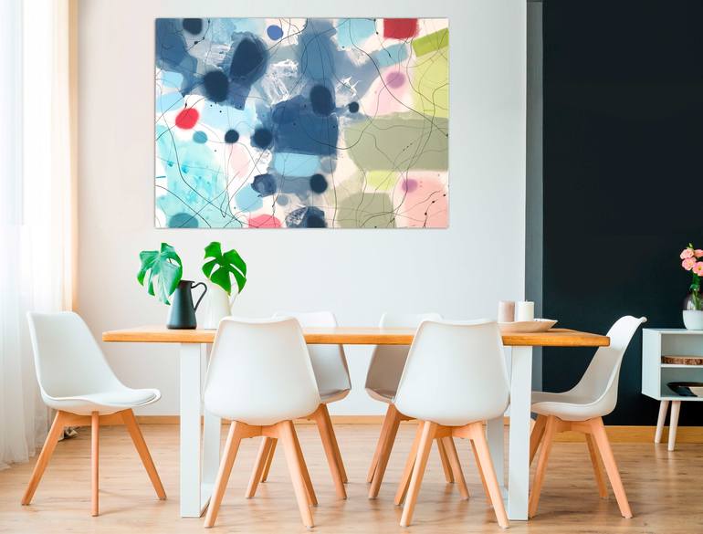 Original Abstract Painting by Vibeke Lerfeldt Bjerker