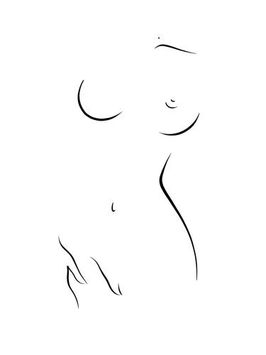 Original Fine Art Nude Printmaking by Yves Pero