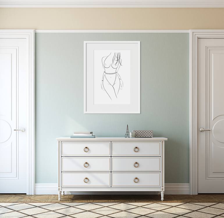 Original Figurative Erotic Printmaking by Yves Pero