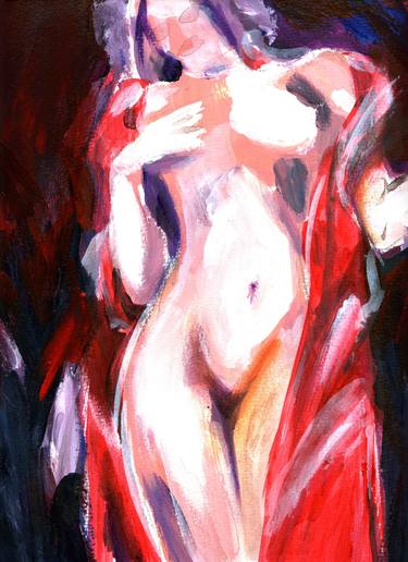 Print of Figurative Nude Paintings by ed deguz