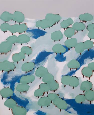 Original Abstract Landscape Painting by Colin Gale