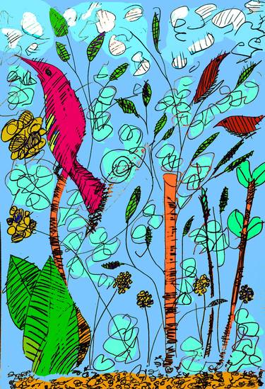Print of Expressionism Nature Digital by Colin Gale