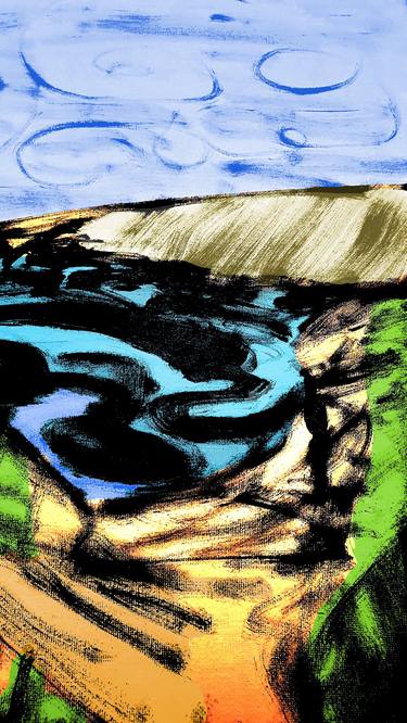 Print of Expressionism Landscape Digital by Colin Gale