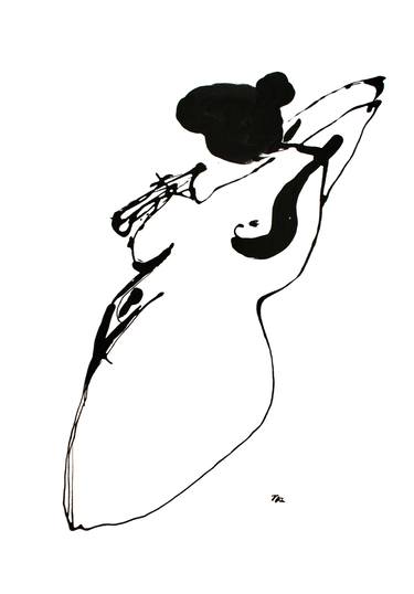Original Nude Drawing by Taz Witkamp