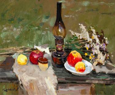 Original Impressionism Still Life Paintings by Volodymyr Kovalov