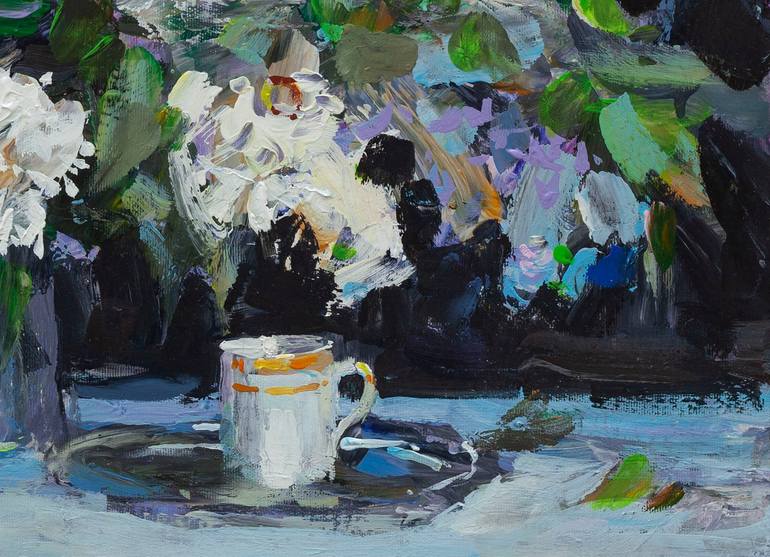 Original Impressionism Still Life Painting by Volodymyr Kovalov