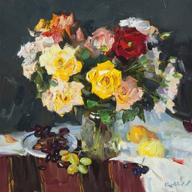 Original Impressionism Still Life Paintings by Volodymyr Kovalov