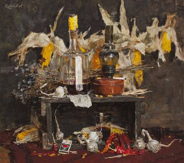 Original Still Life Paintings by Volodymyr Kovalov