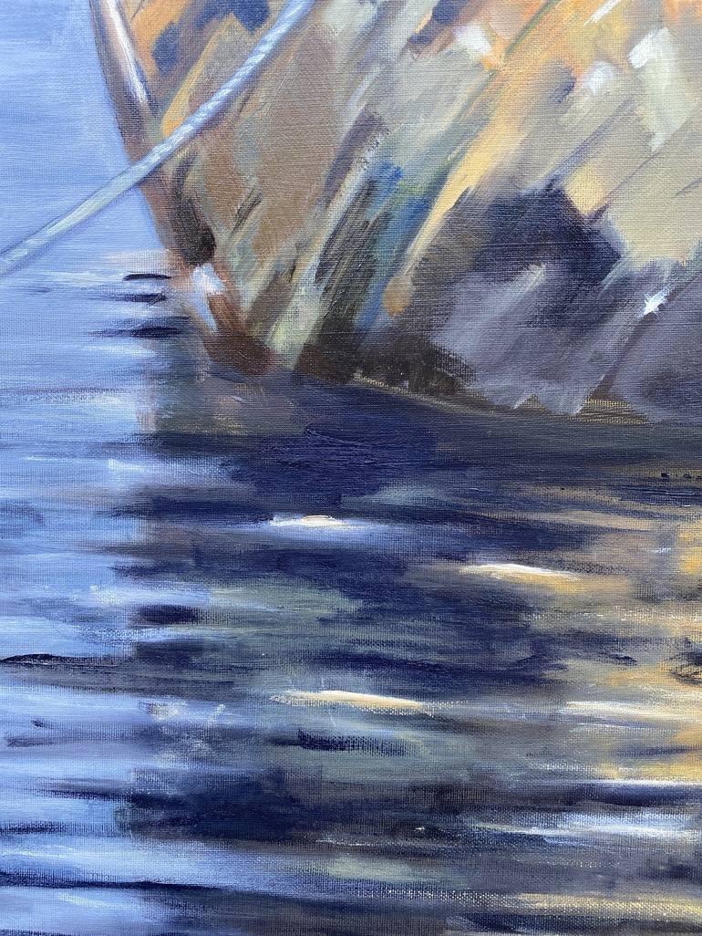 Original Boat Painting by Martine SENTEIN