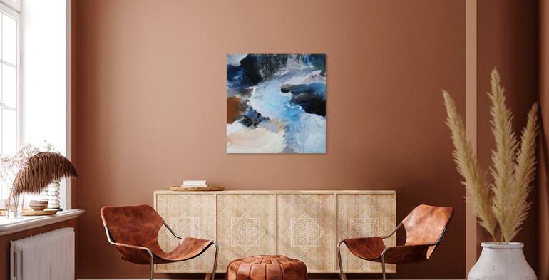Original Abstract Landscape Painting by Martine Sentein