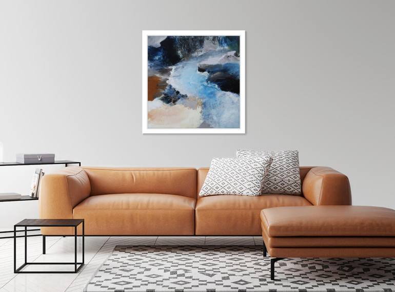 Original Abstract Landscape Painting by Martine Sentein