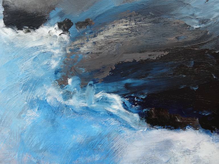 Original Abstract Landscape Painting by Martine Sentein
