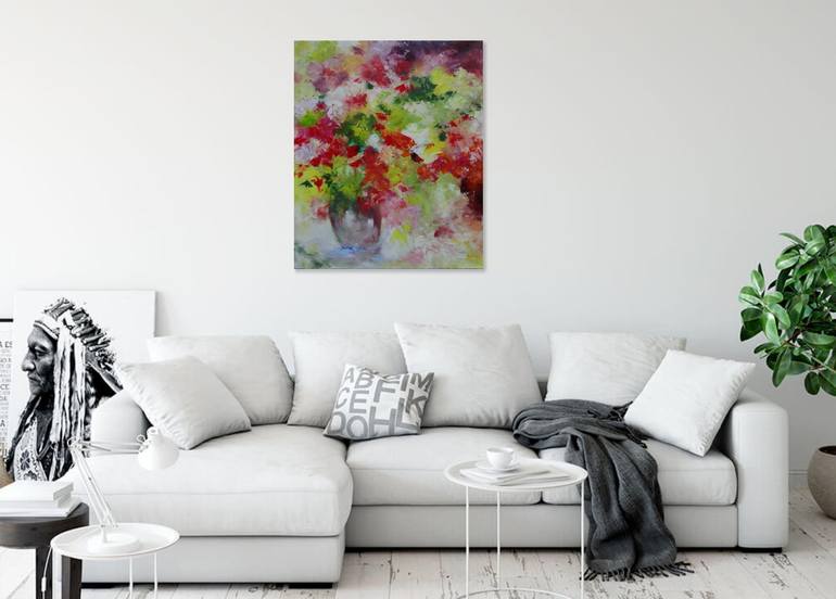 Original Floral Painting by Martine SENTEIN