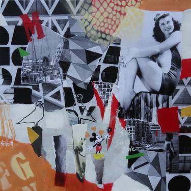 Print of Pop Culture/Celebrity Collage by Martine SENTEIN