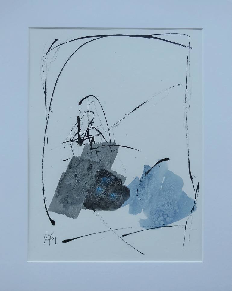 Original Abstract Drawing by Martine SENTEIN