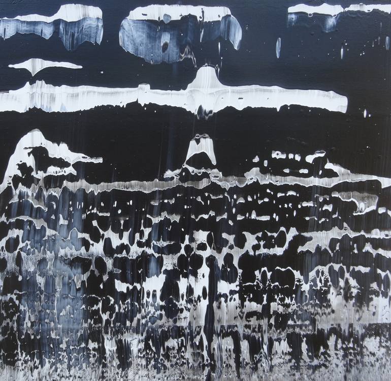 Original Abstract Expressionism Abstract Painting by Martine Sentein