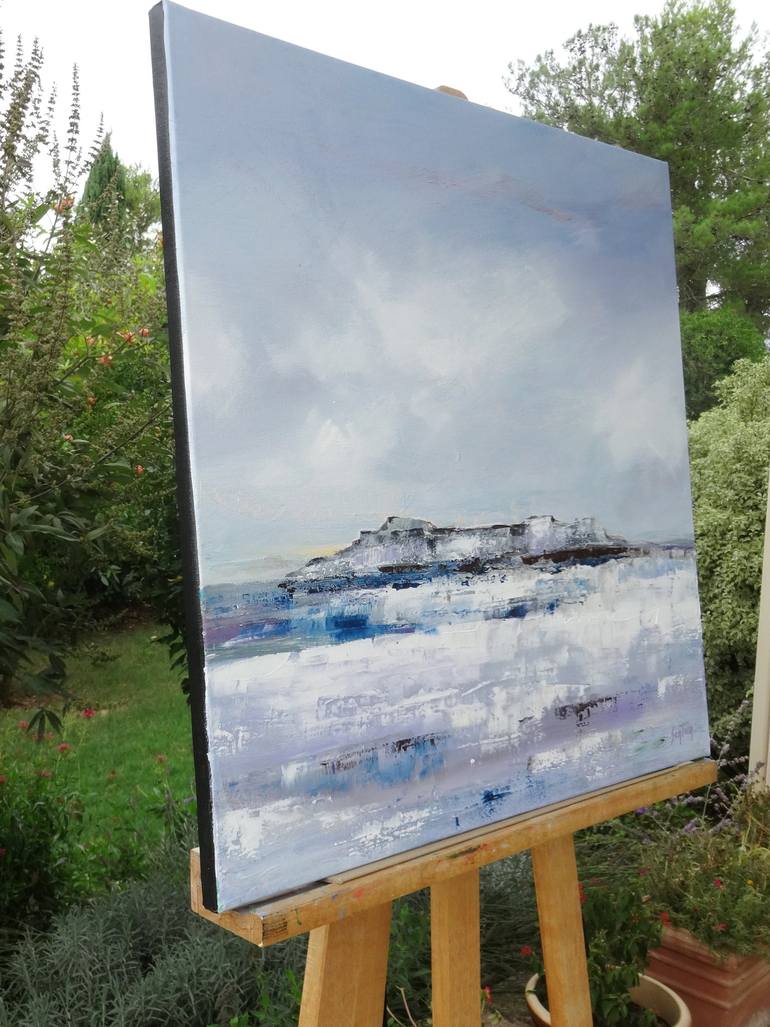 Original Abstract Landscape Painting by Martine Sentein