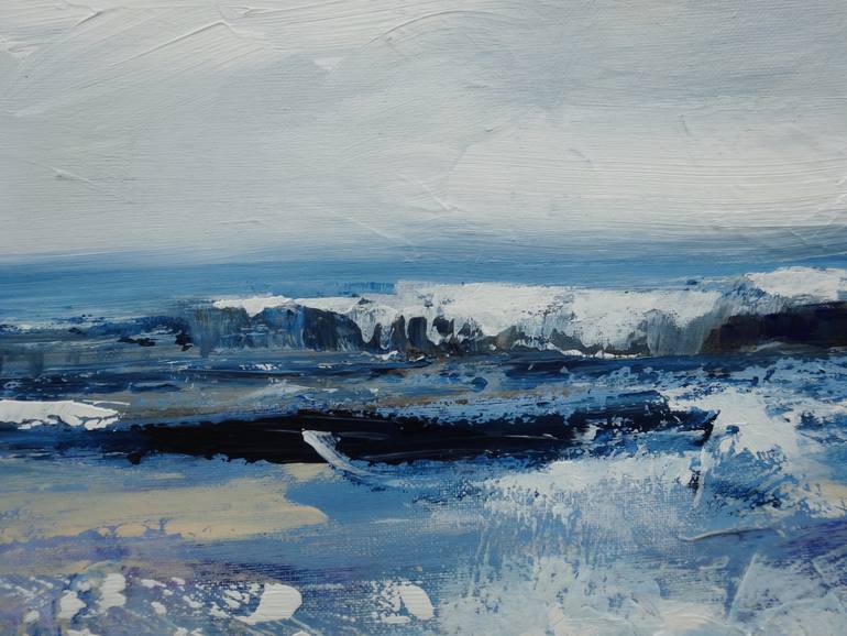 Original Abstract Landscape Painting by Martine Sentein