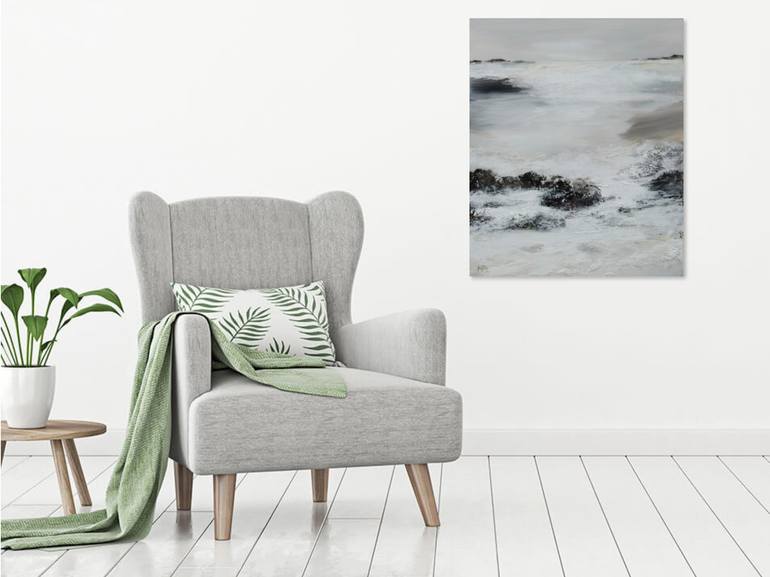 Original Abstract Landscape Painting by Martine Sentein
