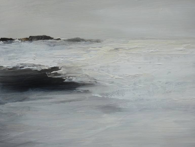 Original Abstract Landscape Painting by Martine Sentein