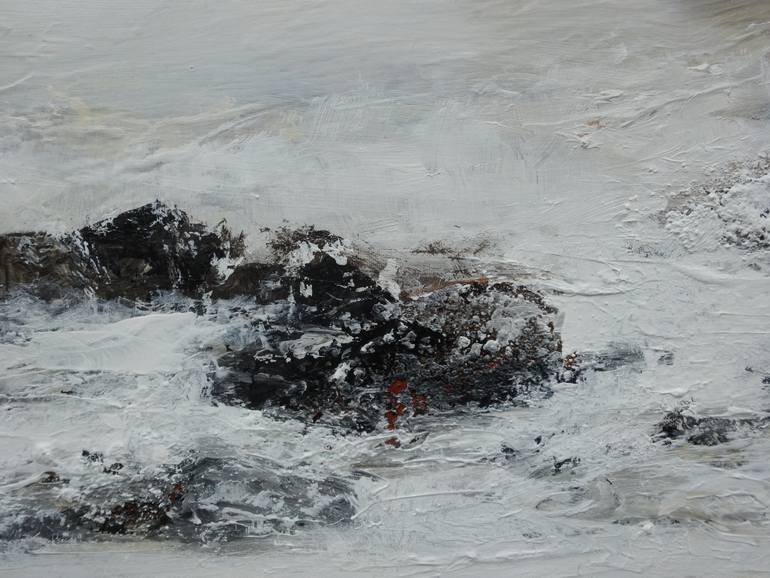 Original Abstract Landscape Painting by Martine Sentein