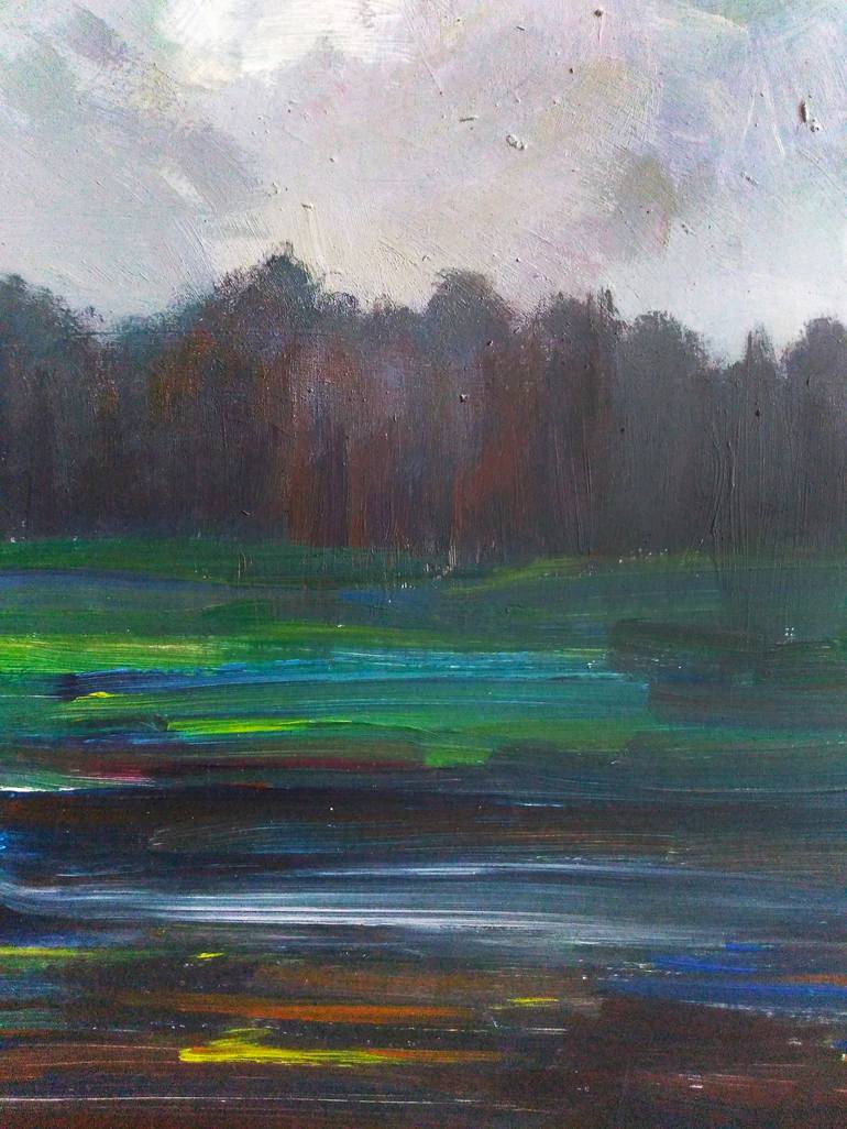 Original Abstract Landscape Painting by Anita Sieradzka