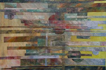 Original Expressionism Abstract Collage by Anita Sieradzka